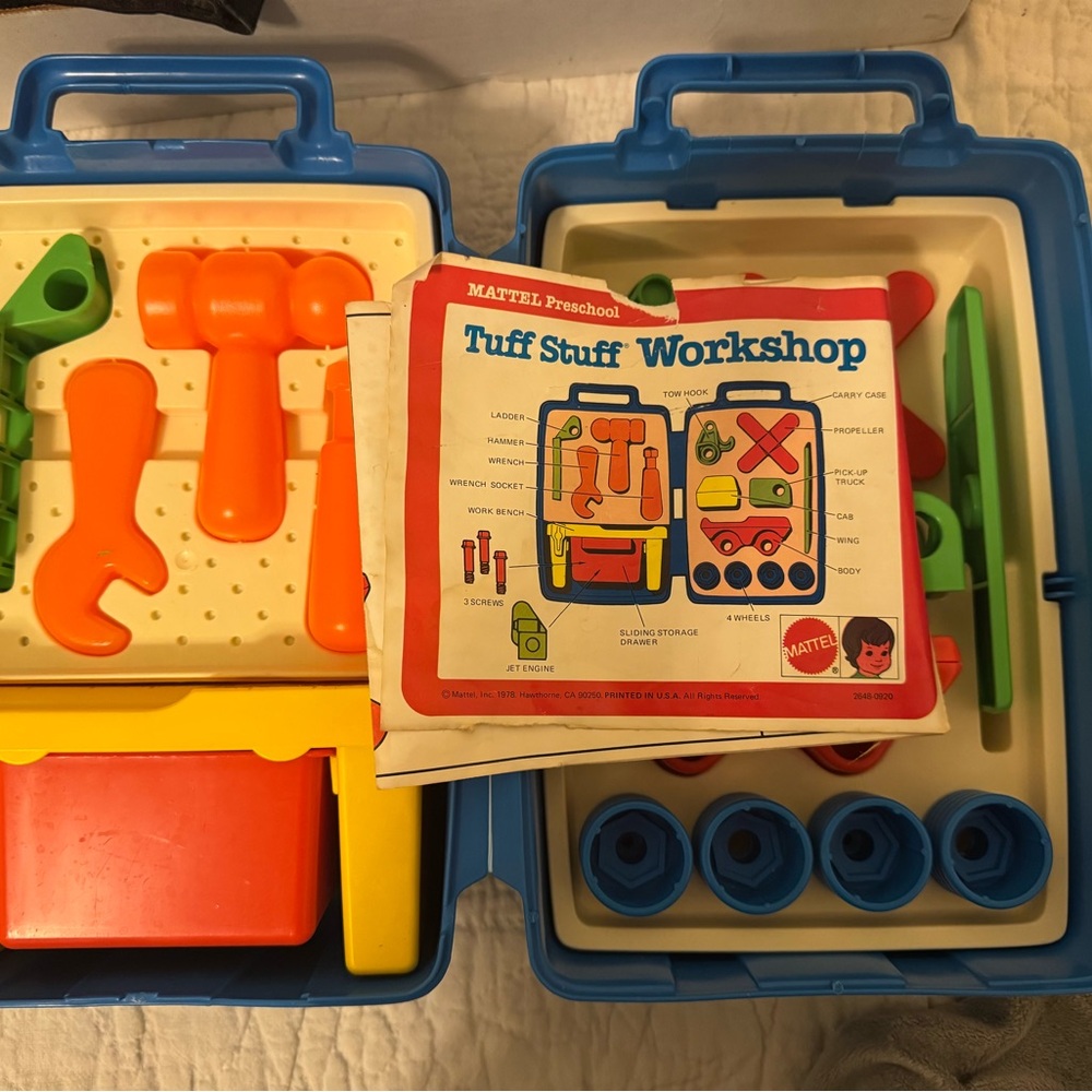 Vintage 1978 Mattel Tuff Stuff Workshop Toy Set